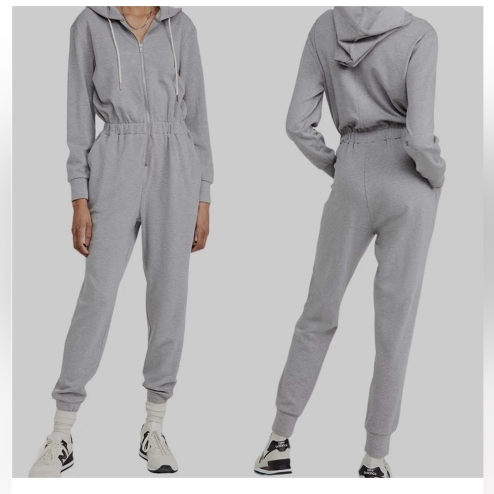 WeWoreWhat Revolve Women's Leisure Pantsuit  Grey Size Medium Travel Vacation